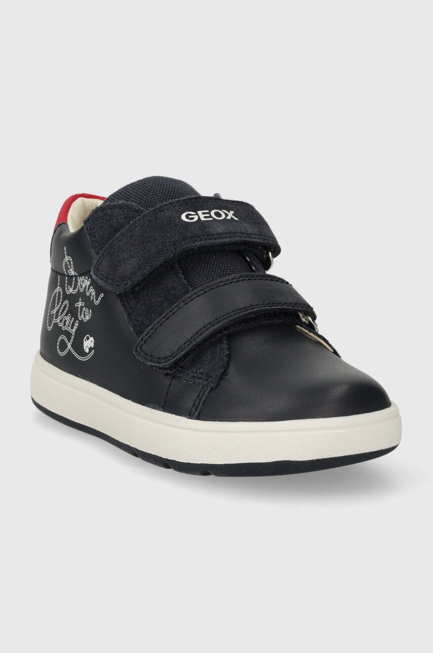 Детские кожаные кроссовки Geox BIGLIA цвет синий