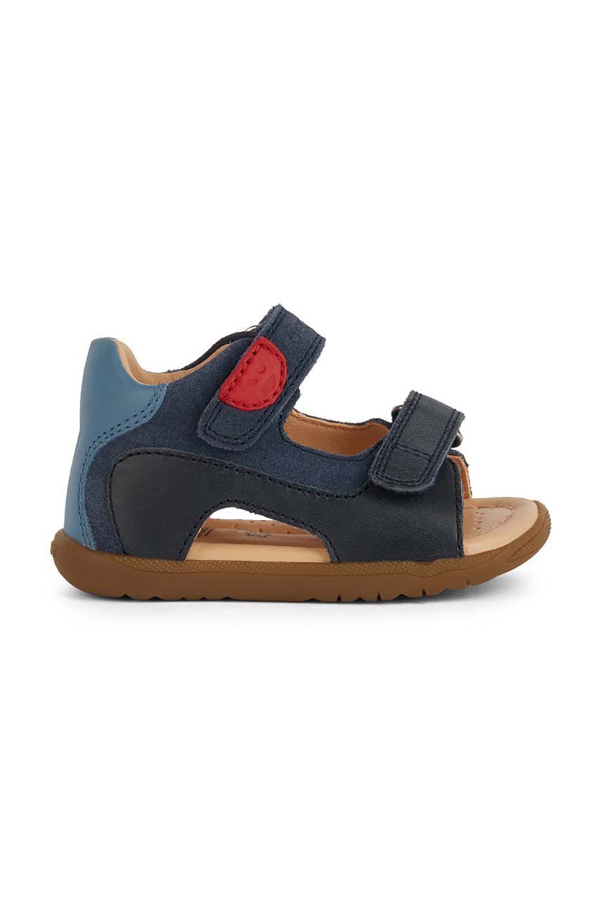 Geox sandale din piele pentru copii SANDAL MACCHIA culoarea albastru marin
