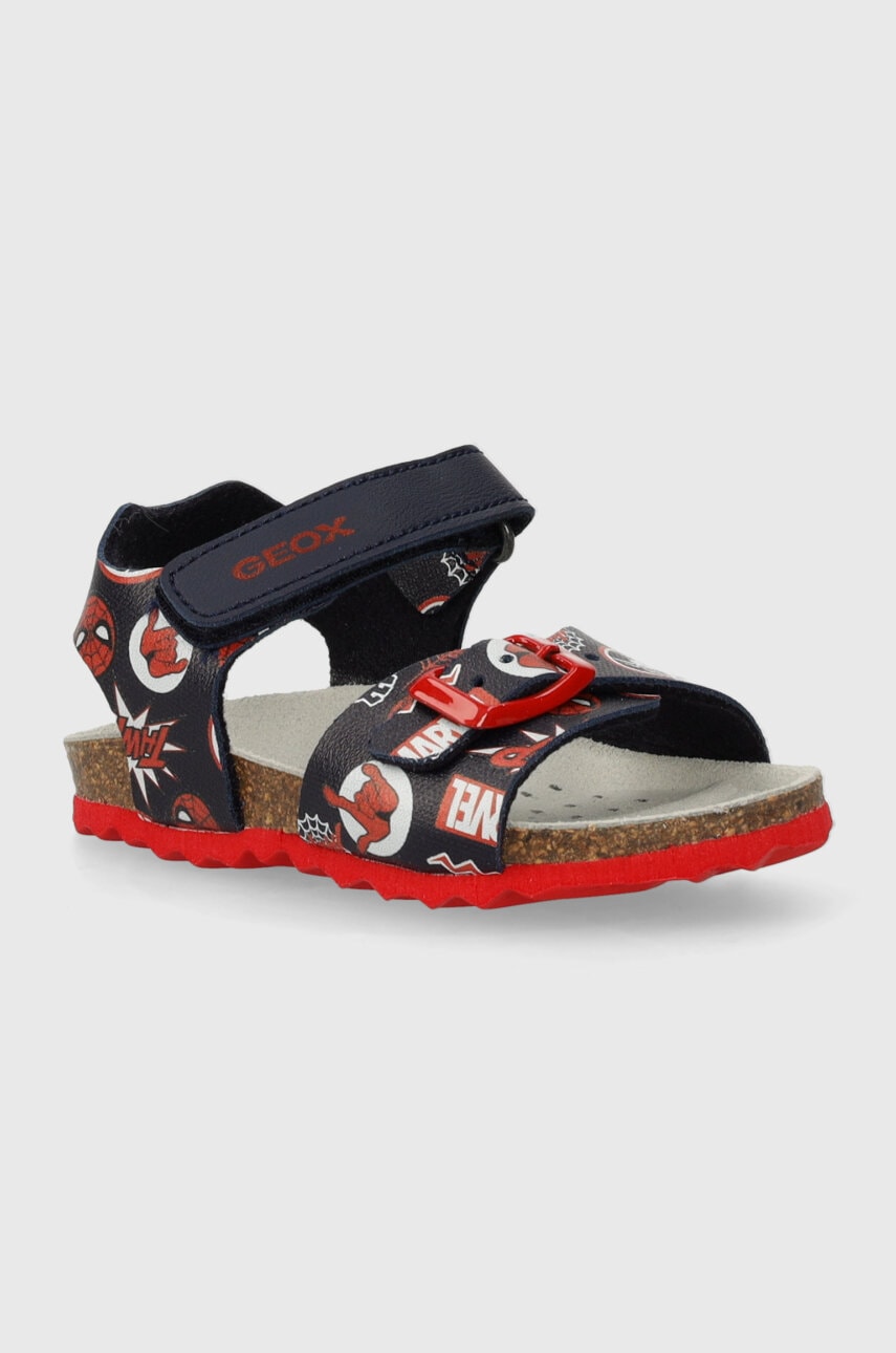 Geox sandale copii x Marvel, Spider-Man culoarea albastru marin