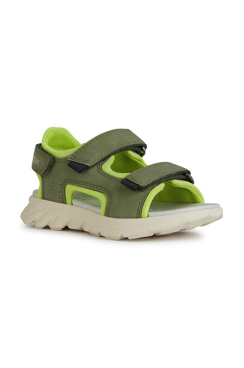 Дитячі сандалі Geox SANDAL AIRADYUM колір зелений Дитячі сандалі Geox SANDAL AIRADYUM колір зелений