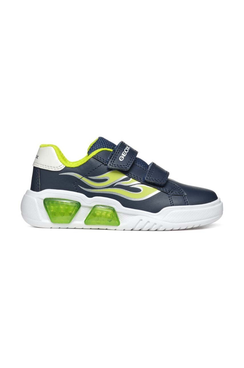 Geox sneakers pentru copii ILLUMINUS culoarea verde