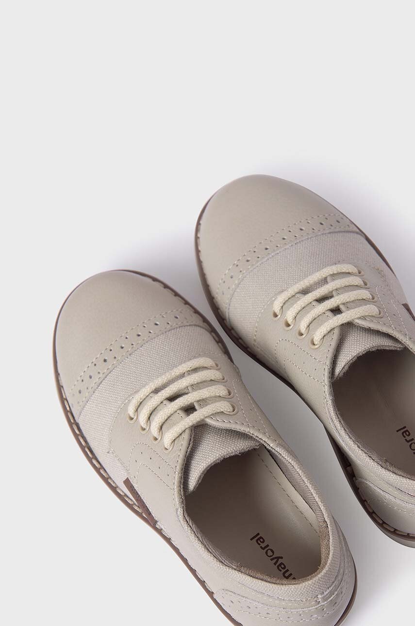 Детские полуботинки Mayoral цвет бежевый Детские полуботинки Mayoral цвет бежевый