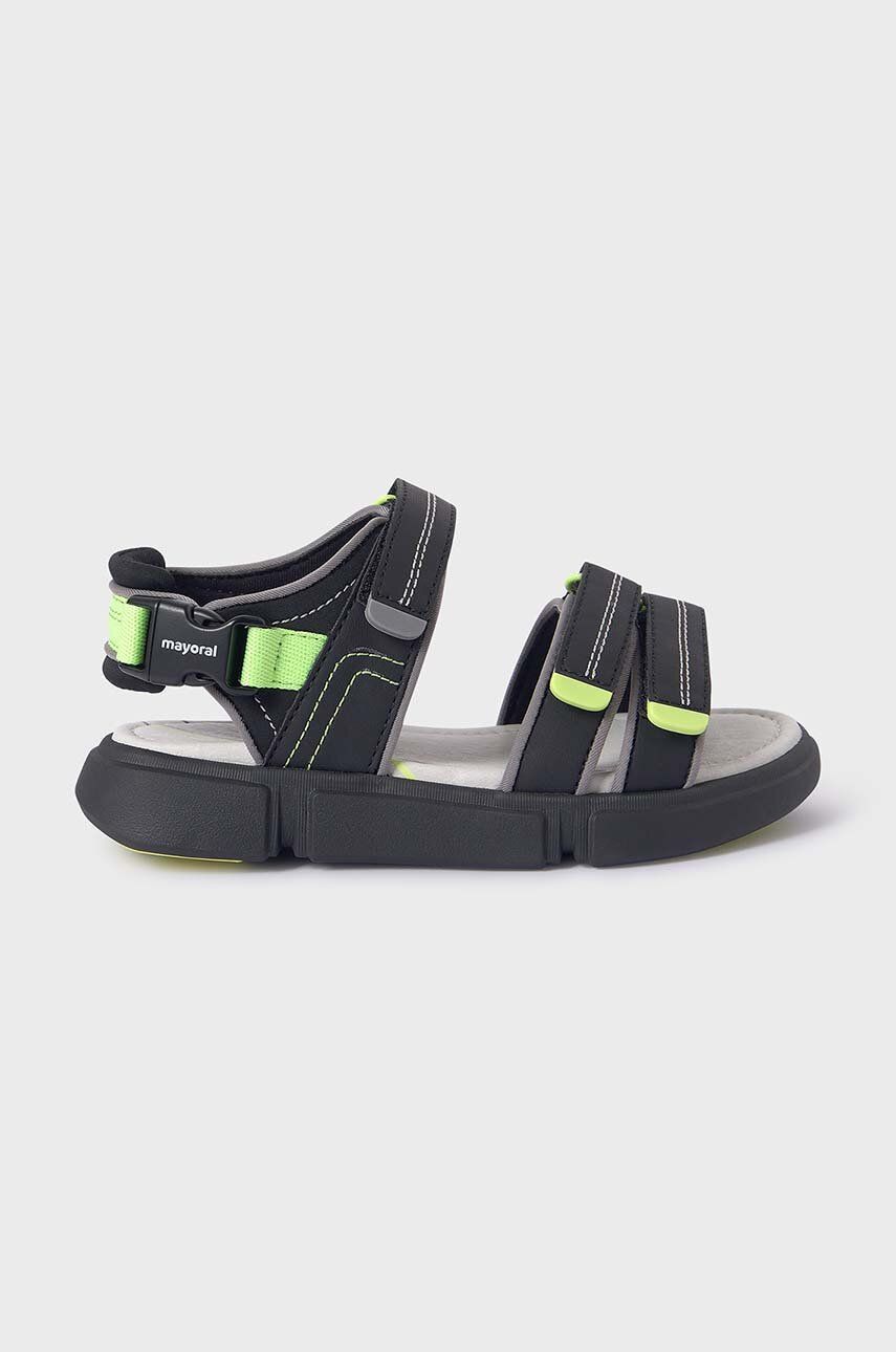 Dětské sandály Mayoral černá barva