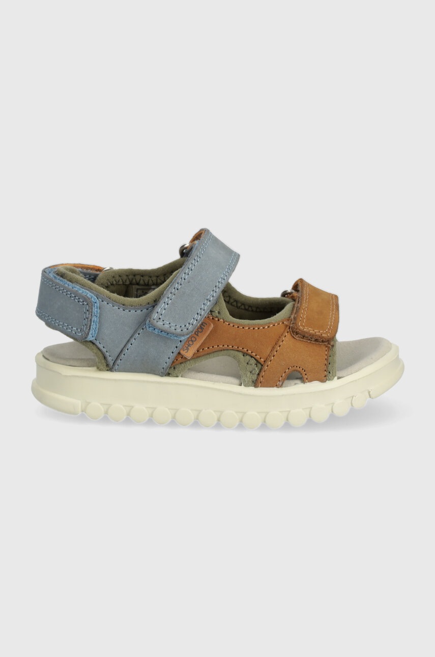 Дитячі сандалі з нубуку Shoo Pom ROLLY BOY SCRATCH колір коричневий