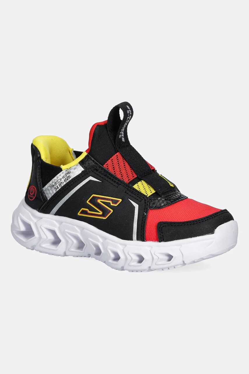 Levně Dětské sneakers boty Skechers HYPNO-FLASH 2.0 BRISK-BRIGHTS červená barva