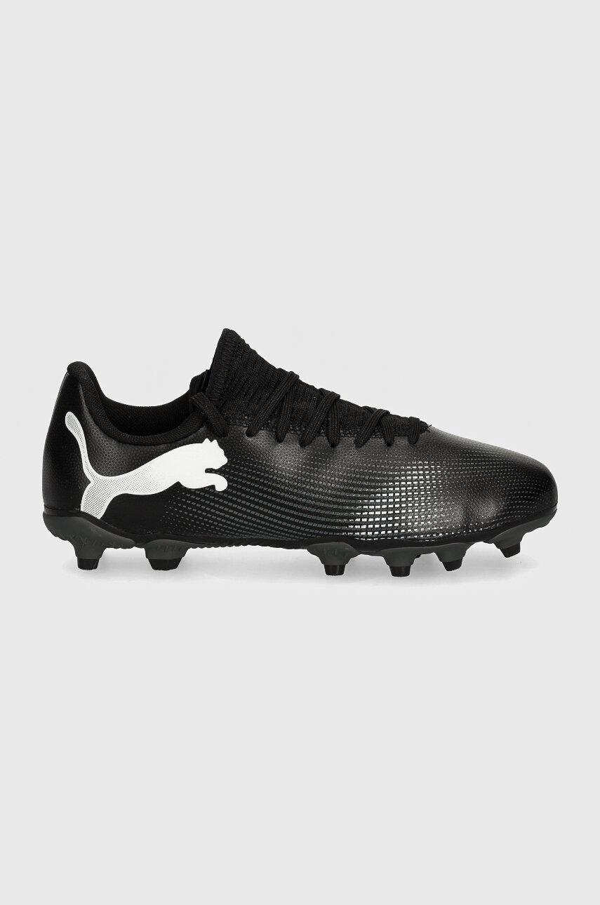 Детские бутсы Puma FUTURE 7 PLAY FG/AG Jr цвет чёрный