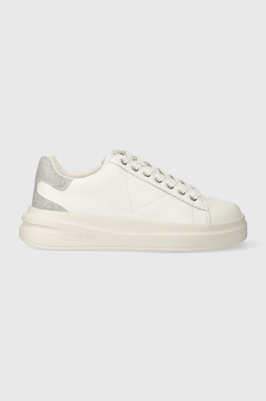 Levně Sneakers boty Guess ELBINA bílá barva, FLPVIB LEA12