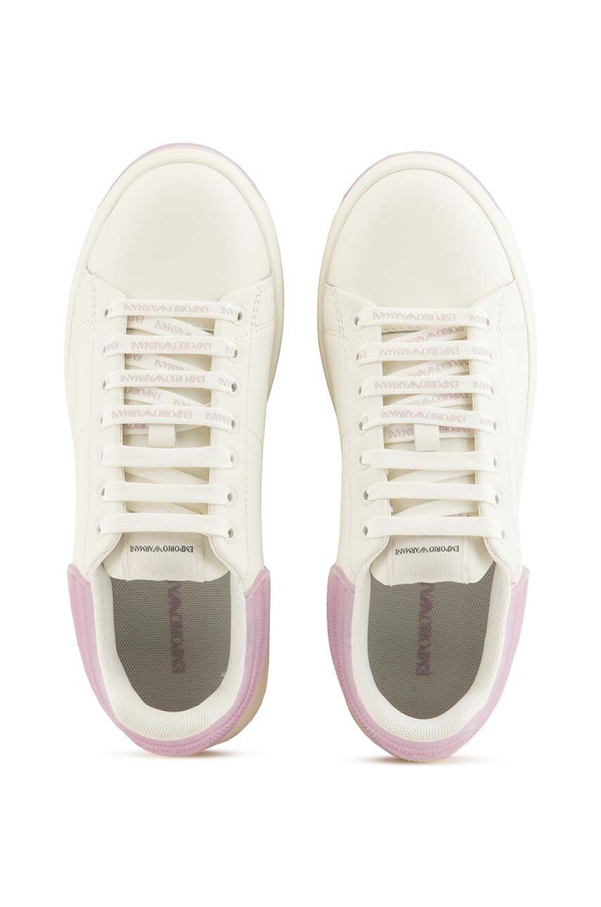 Kožené sneakers boty Emporio Armani béžová barva, X3X024 XR128 C659 X3X024.XR128.C659 EUR 39