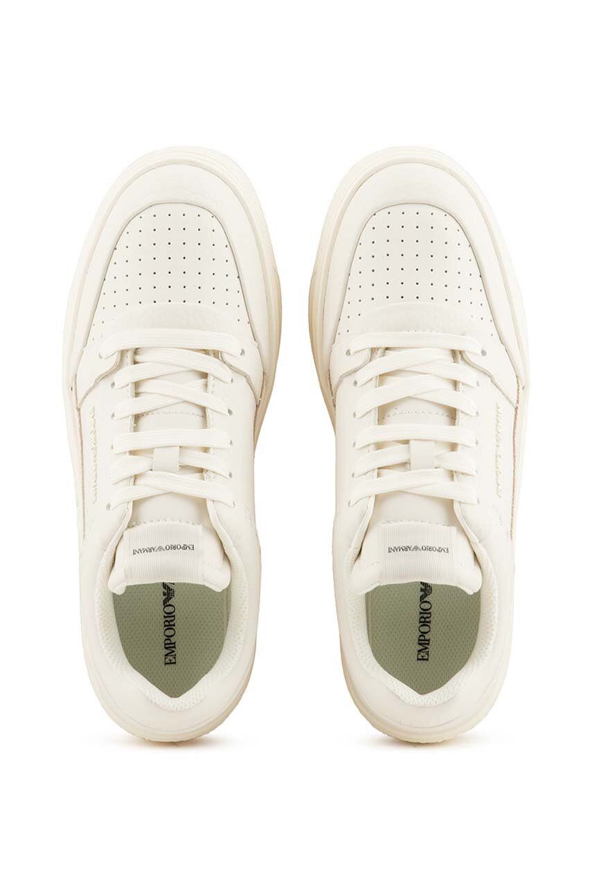 Kožené sneakers boty Emporio Armani béžová barva, X3X211 XR101 T847 X3X211.XR101.T847 EUR 36