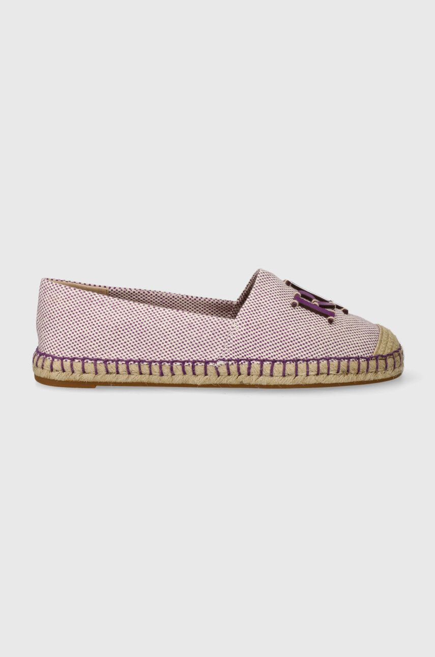 Levně Espadrilky Lauren Ralph Lauren Cameryn Logo fialová barva, 8029200000000000