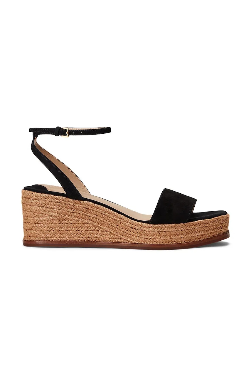 Lauren Ralph Lauren sandale din piele întoarsă Leona