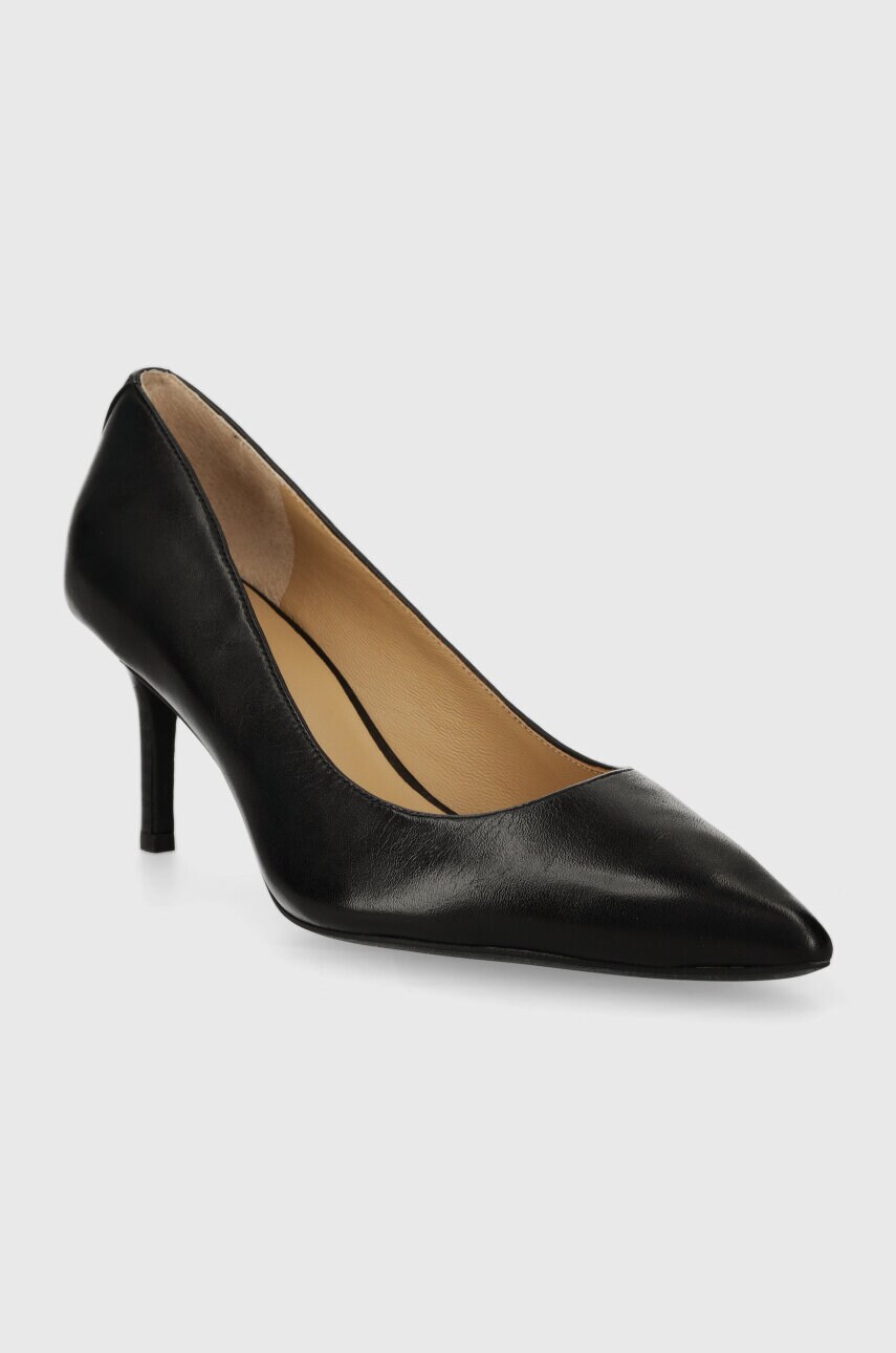 Δερμάτινες γόβες Lauren Ralph Lauren Lanette Lanette χρώμα: μαύρο, 802940602001 802941000000 φωτογραφία