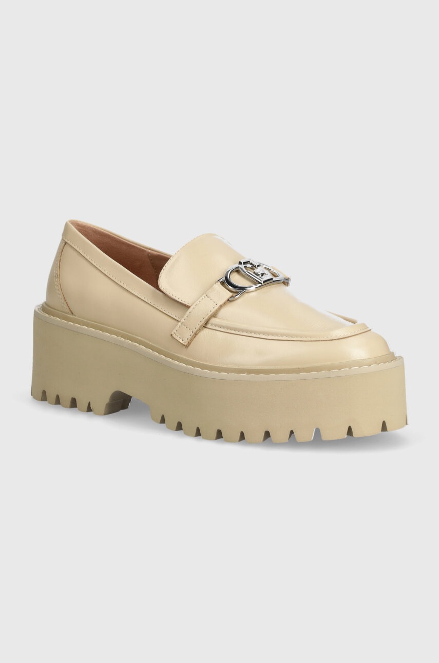 

Кожени мокасини Liu Jo FORTY 01 в бежово с платформа SA4049P010251315, Бежов