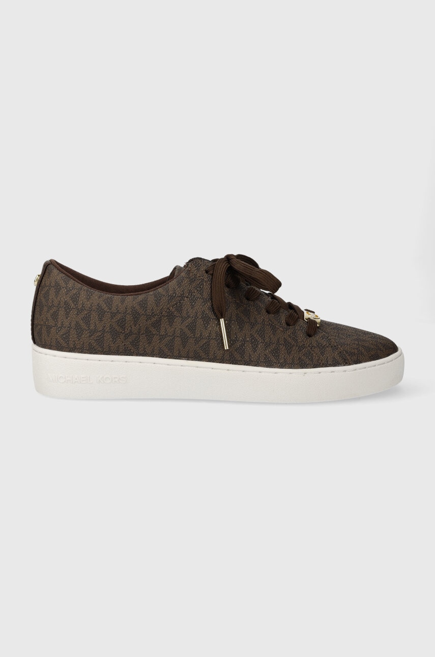 MICHAEL Michael Kors sneakers Keaton culoarea maro, 43R4KTFS1B