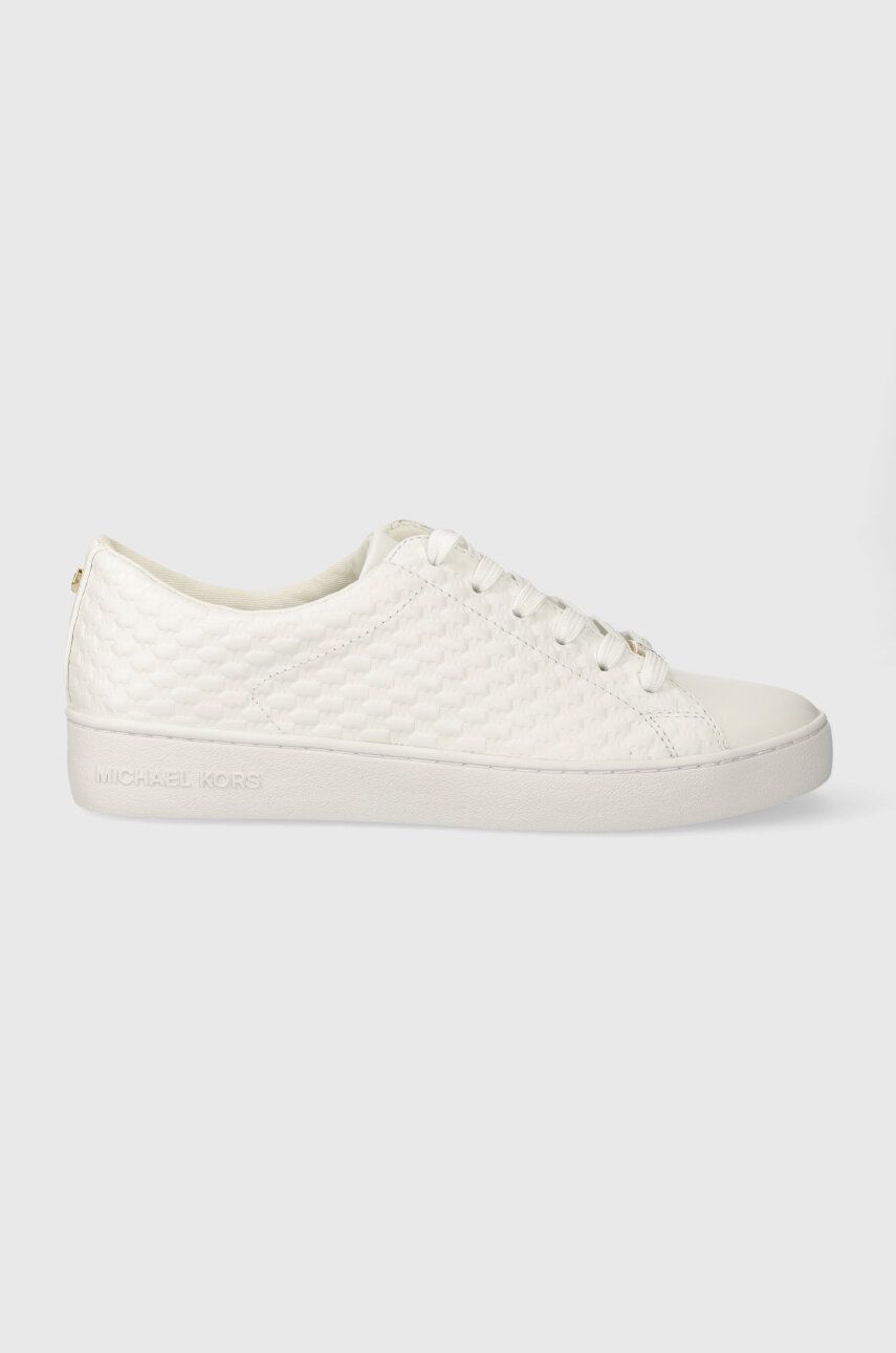 MICHAEL Michael Kors sneakers din piele Keaton culoarea alb, 43R4KTFS1L