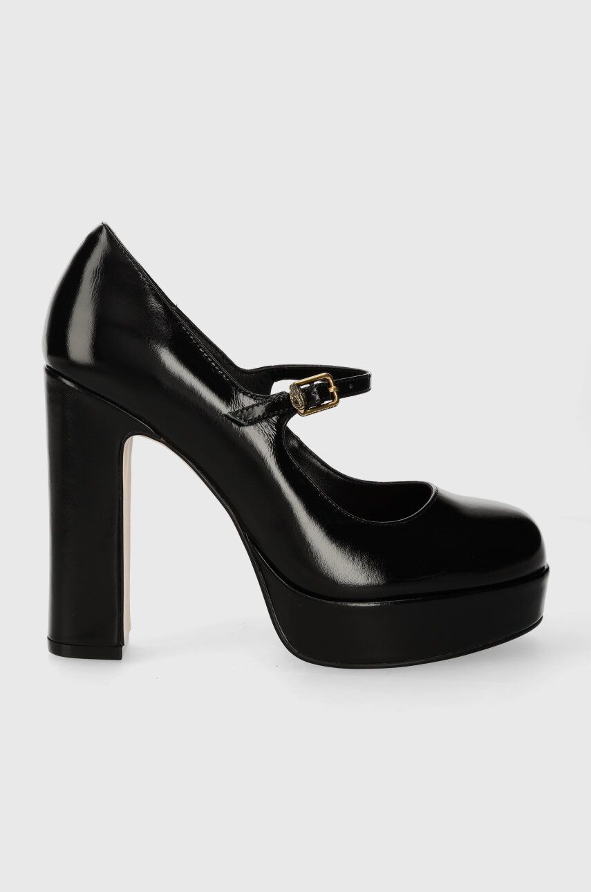 Kurt Geiger London pantofi de piele Regent Mid Platfrom culoarea negru, cu toc drept 1293600759