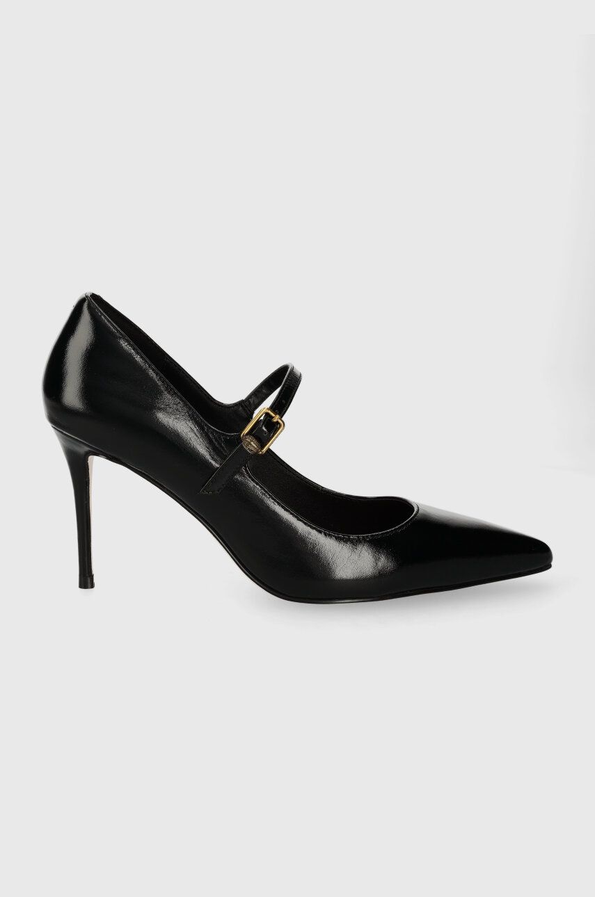 Kurt Geiger London stilettos de piele Regent Point Mary Jane culoarea negru 1291900309