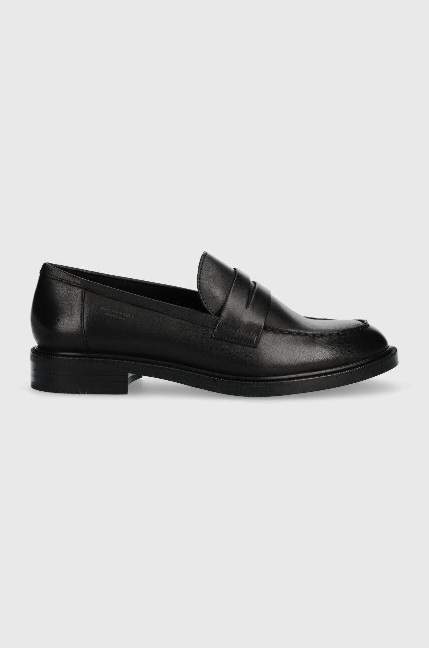 Vagabond Shoemakers mocasini de piele AMINA femei, culoarea negru, cu toc plat, 5703.001.20