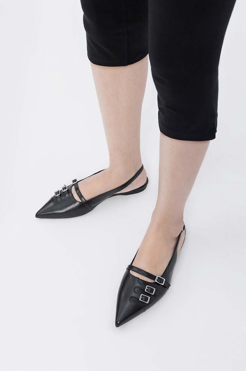Δερμάτινες μπαλαρίνες Vagabond Shoemakers HERMINE χρώμα: μαύρο, 5533.101.20 φωτογραφία