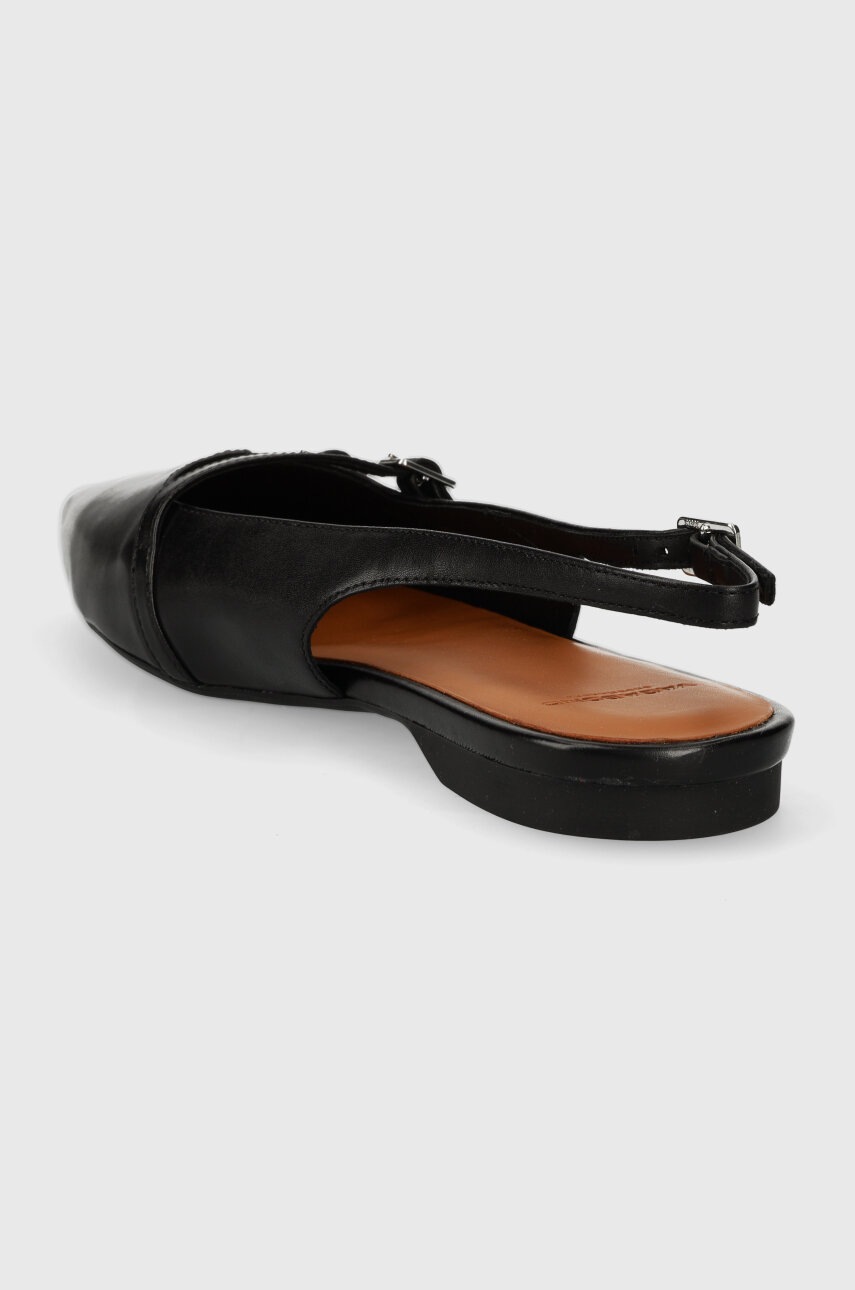 Vagabond Shoemakers Balerini De Piele HERMINE Culoarea Negru, Cu Toc Deschis, 5533.101.20