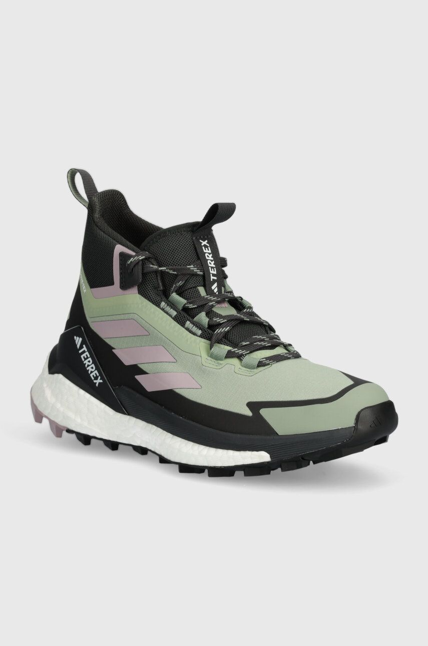 adidas TERREX pantofi Free Hiker 2 GTX femei, culoarea verde, IE5134