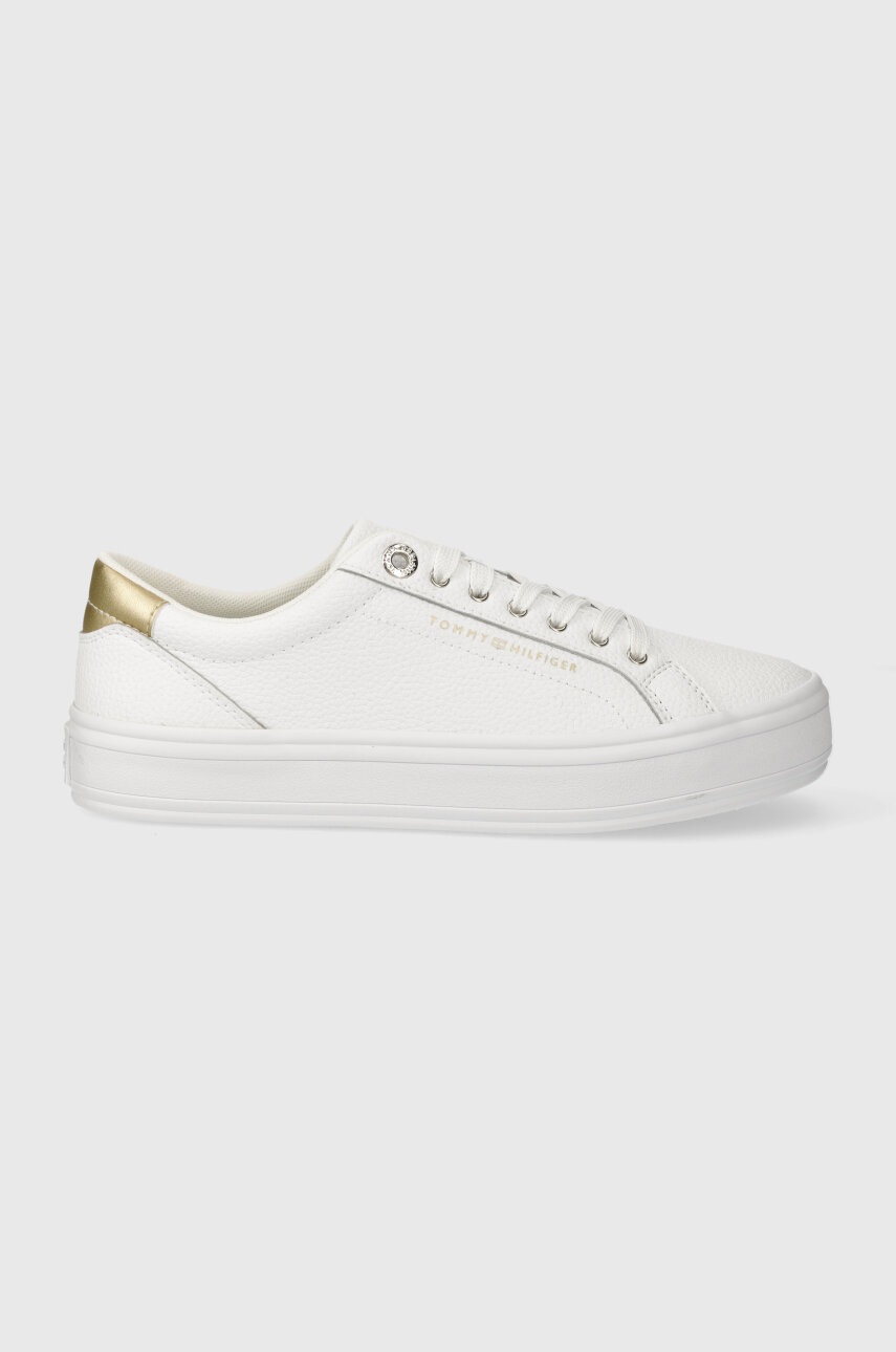 

Маратонки Tommy Hilfiger ESSENTIAL VULC LEATHER SNEAKER в бяло FW0FW07778, Бял