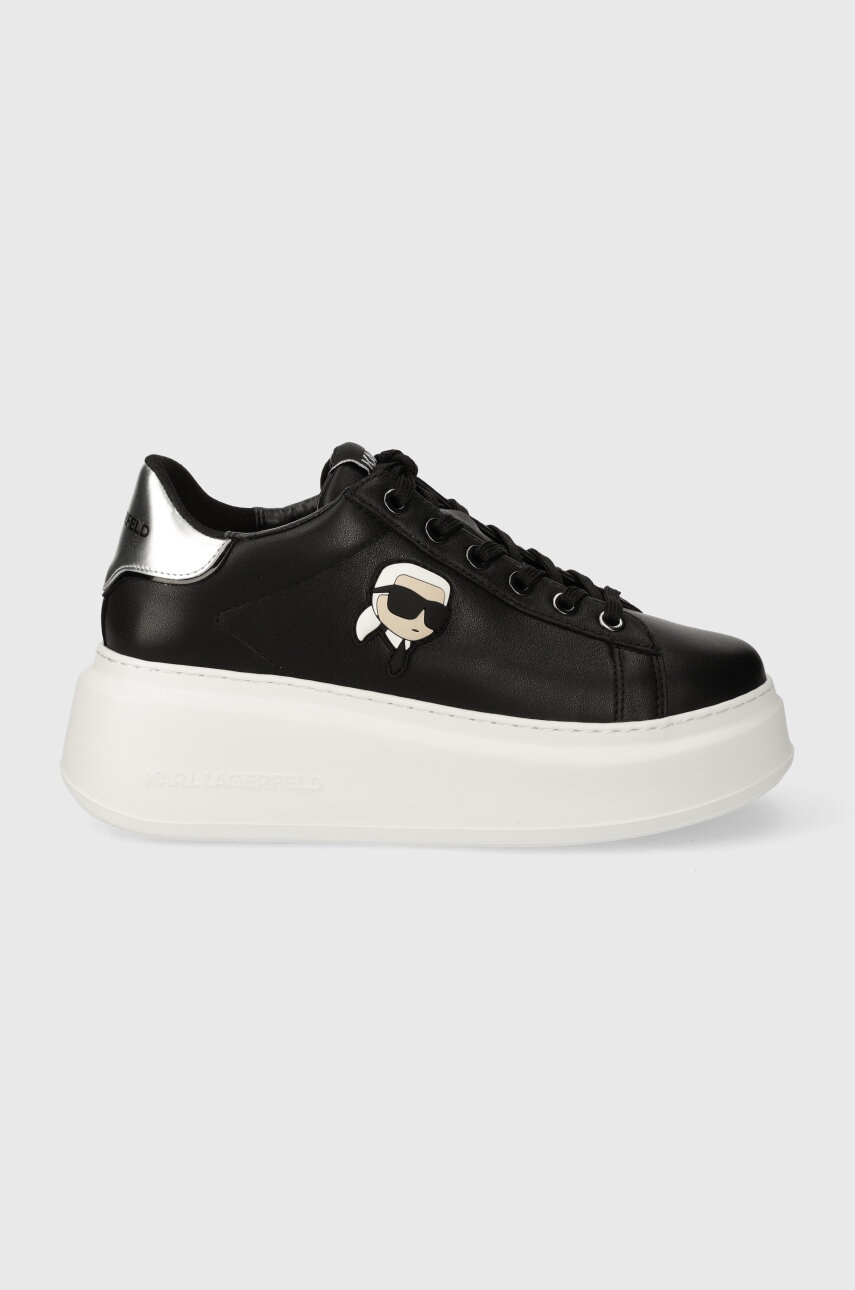 Karl Lagerfeld sneakers din piele ANAKAPRI culoarea negru, KL63530N