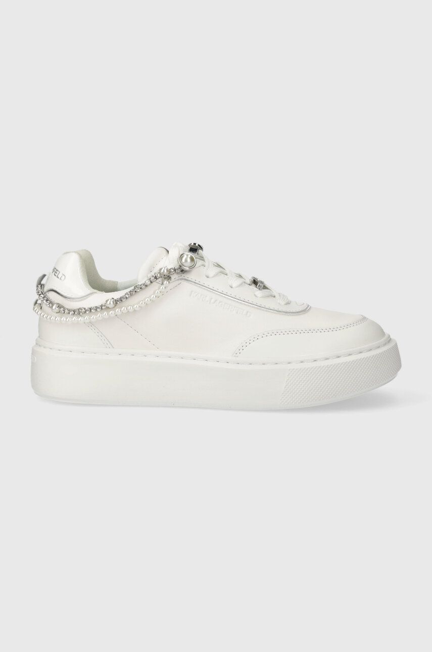 Levně Sneakers boty Karl Lagerfeld MAXI KUP bílá barva, KL62229A