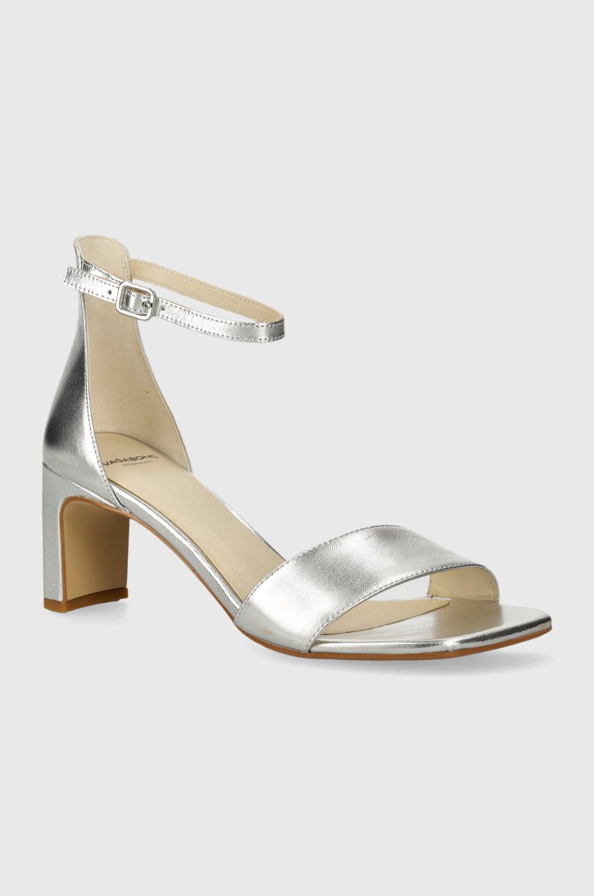 Vagabond Shoemakers sandale de piele LUISA culoarea argintiu, 5312-483-79