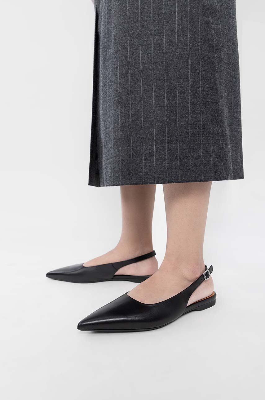 Δερμάτινες μπαλαρίνες Vagabond Shoemakers HERMINE χρώμα: μαύρο φωτογραφία
