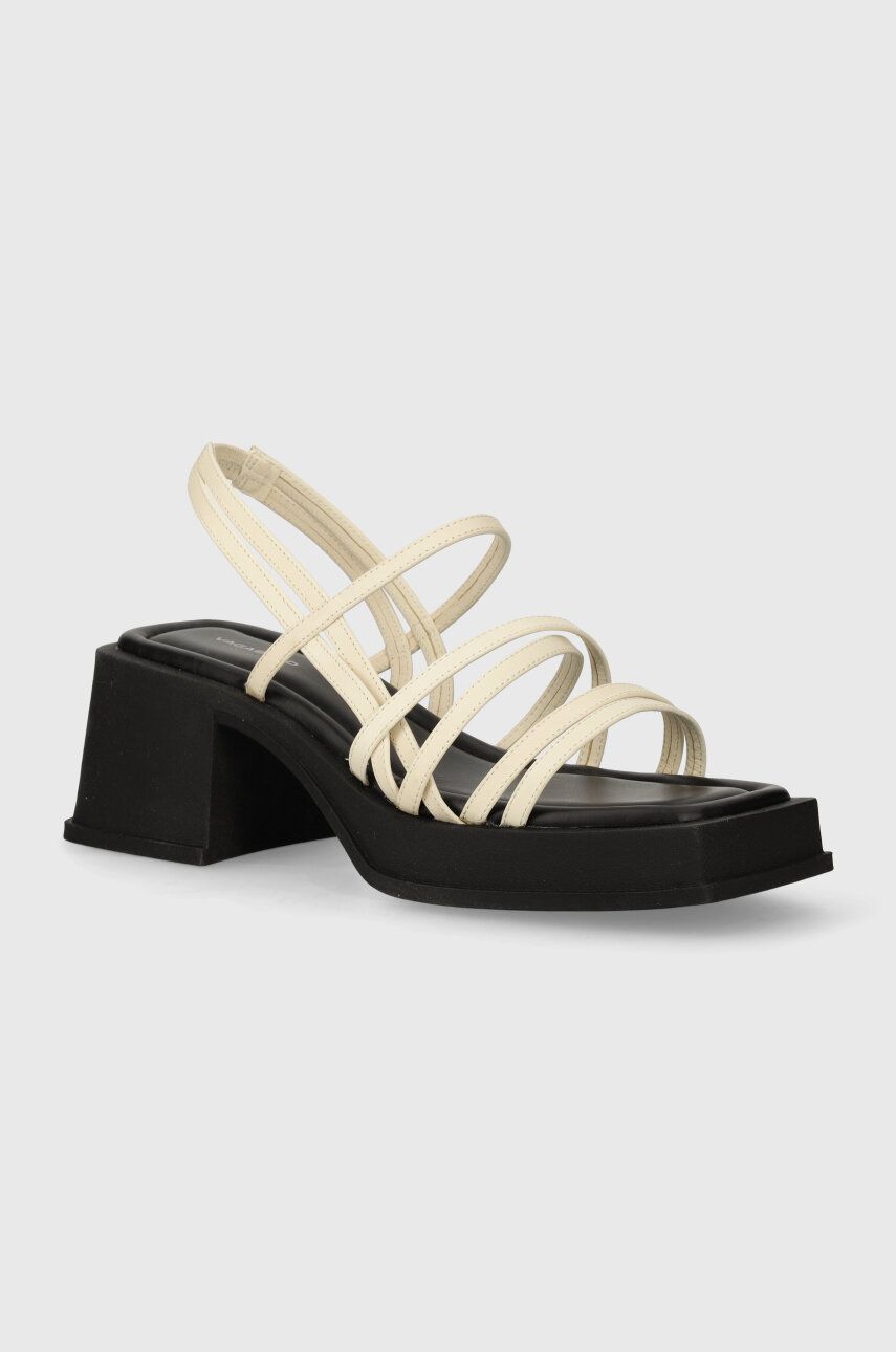 Vagabond Shoemakers sandale de piele HENNIE culoarea bej, 5337-101-02