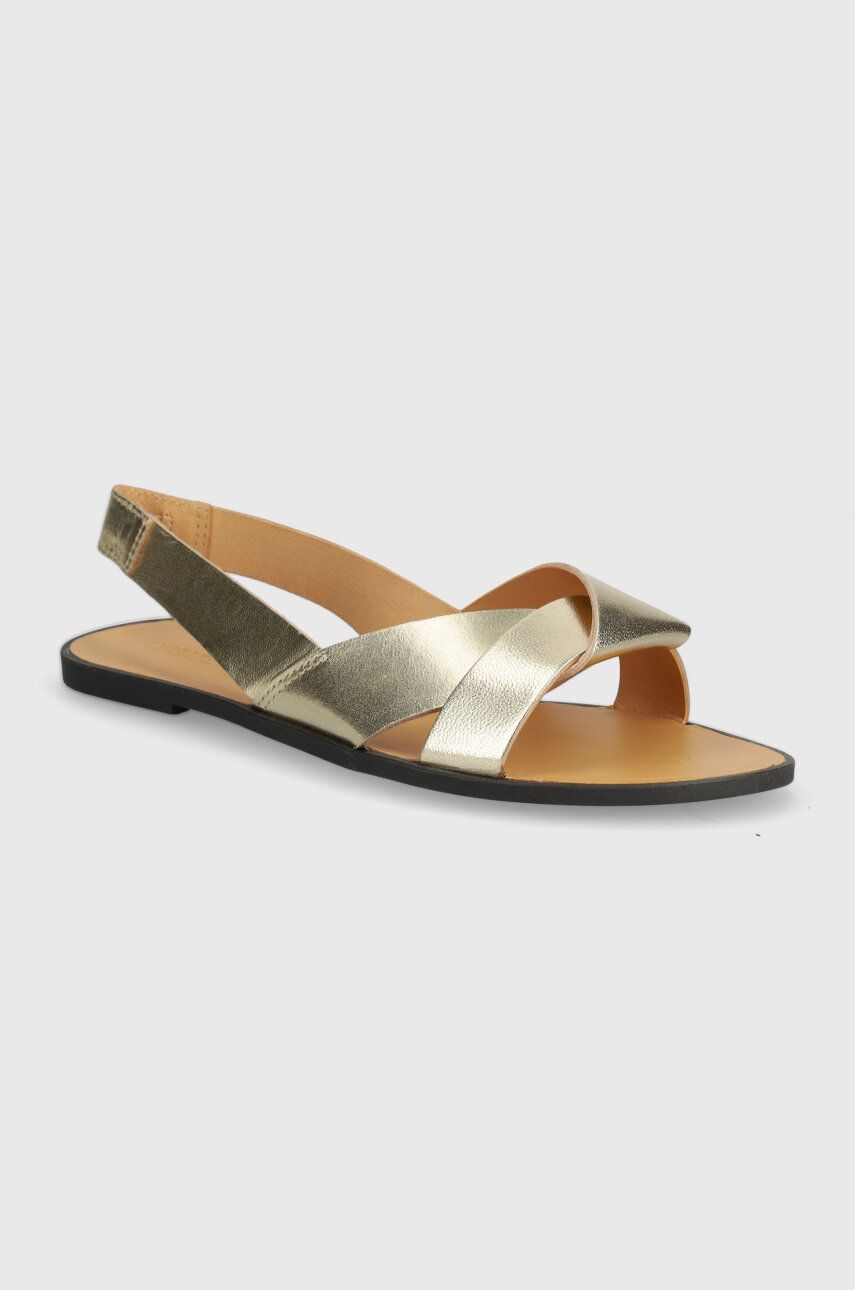 Vagabond Shoemakers sandale de piele TIA 2.0 femei, culoarea auriu, 5531-083-81
