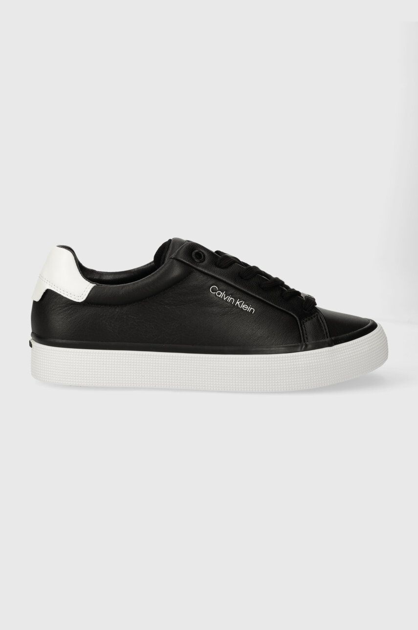 Sneakers boty Calvin Klein VULC LACE UP - DIAMOND FOXING černá barva, HW0HW01865