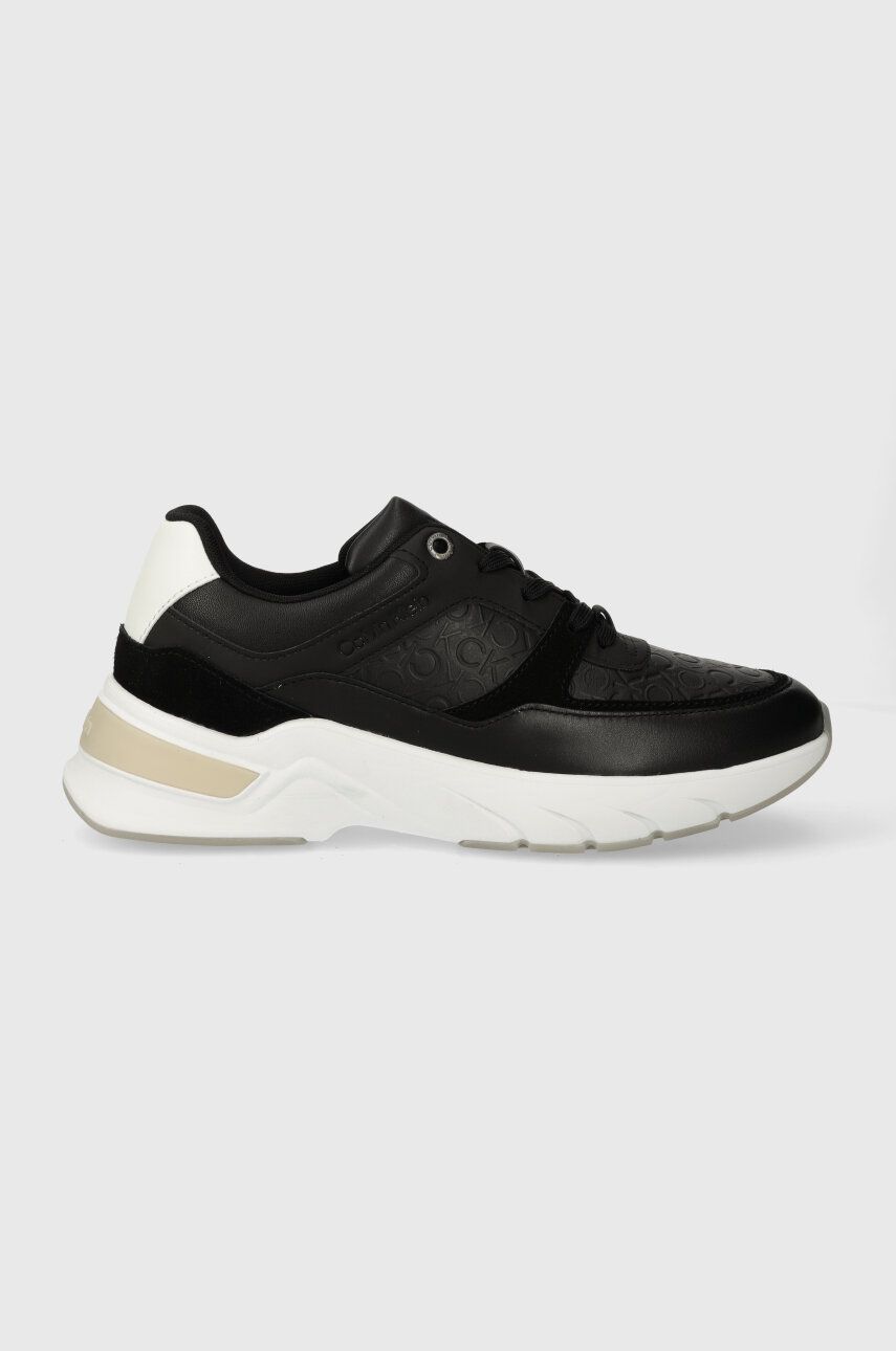 Levně Sneakers boty Calvin Klein ELEVATED RUNNER - MONO MIX černá barva, HW0HW01869