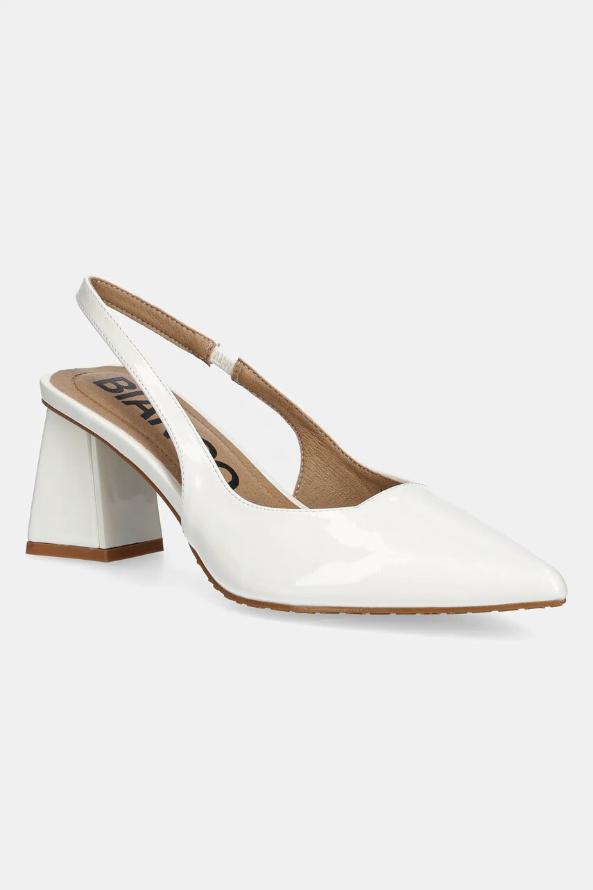Bianco pumps BIAMARALYN culoarea alb, cu toc drept, cu toc deschis, 11240941