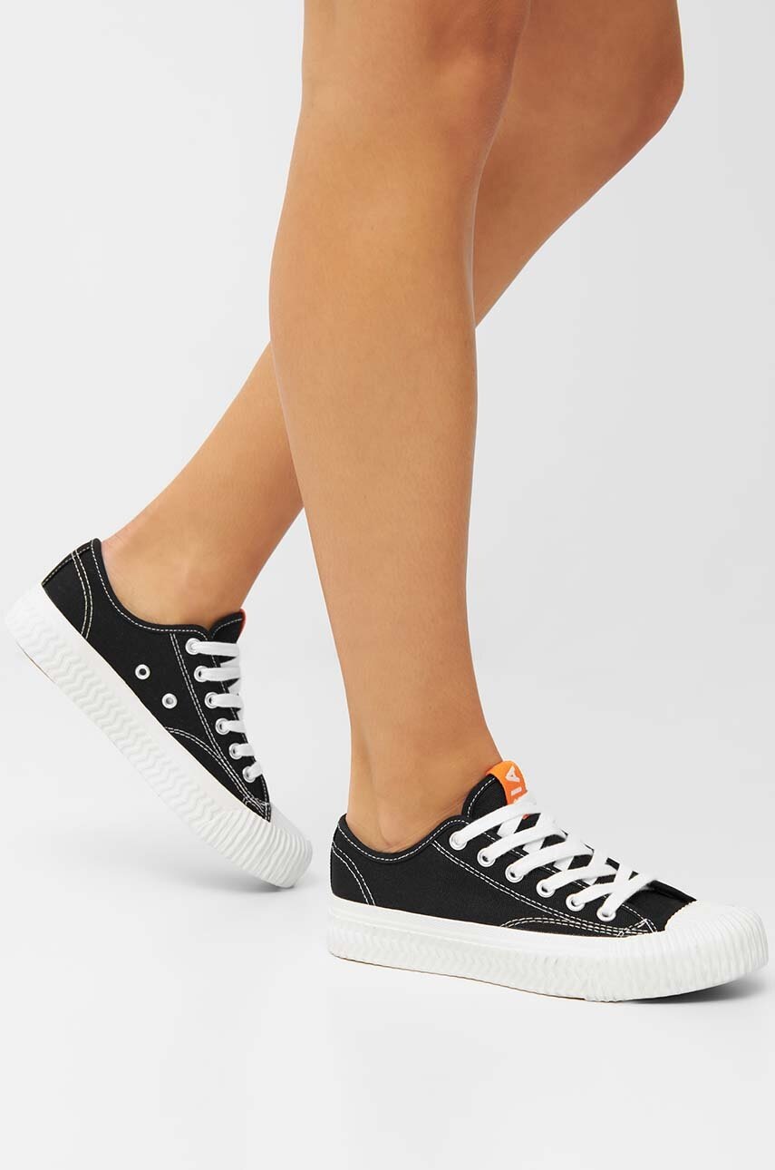 Πάνινα παπούτσια Bianco BIANINA χρώμα: μαύρο, 11520085 φωτογραφία