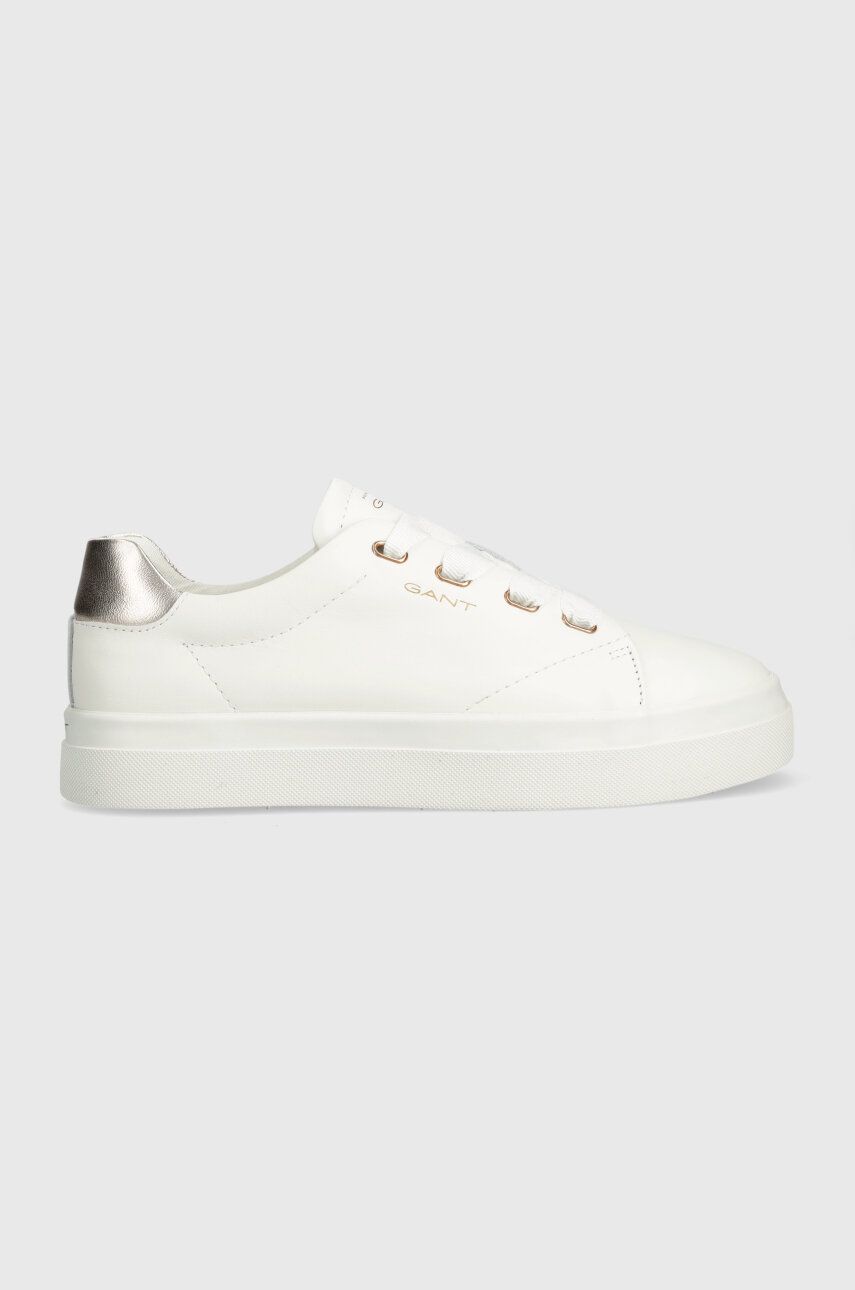 Levně Kožené sneakers boty Gant Avona bílá barva, 28531451.G296