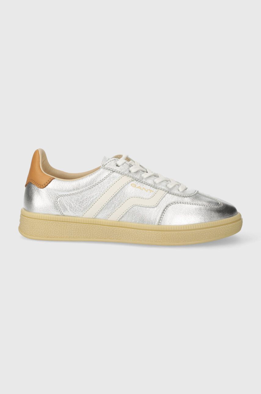 Gant sneakers din piele Cuzima culoarea argintiu, 28531477.G80