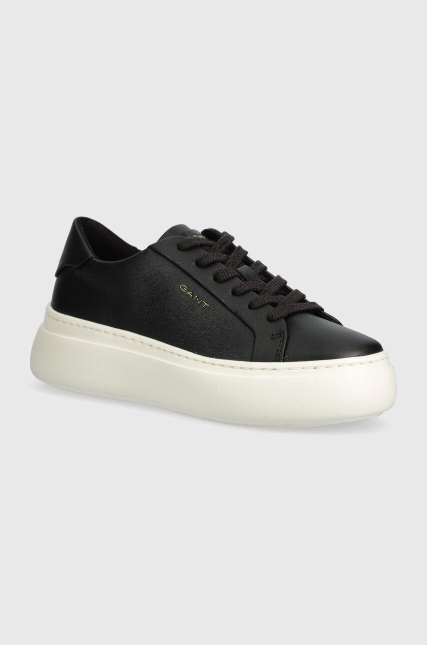 Levně Kožené sneakers boty Gant Jennise černá barva, 28531491.G00