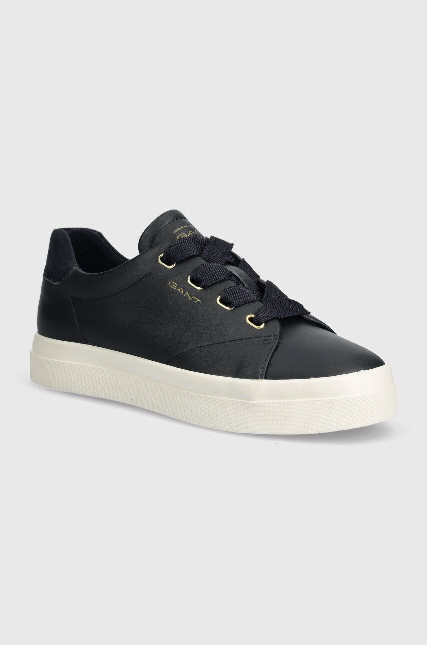 Gant sneakers din piele Avona culoarea albastru marin, 28531569.G69