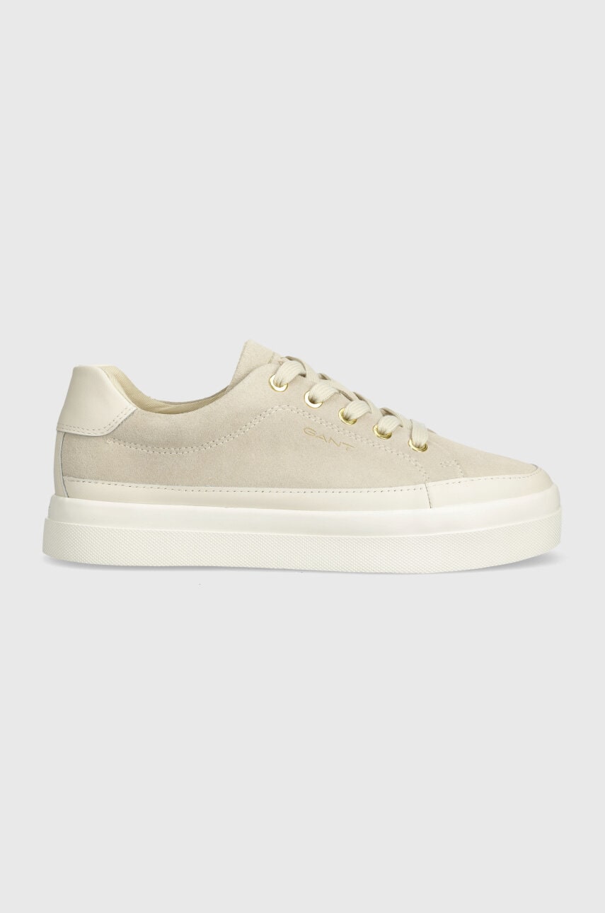 Gant sneakers din piele Avona culoarea bej, 28533447.G151