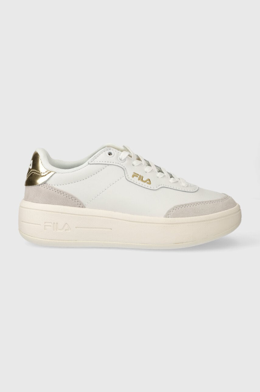 Levně Kožené tenisky Fila PREMIUM bílá barva, FFW0336