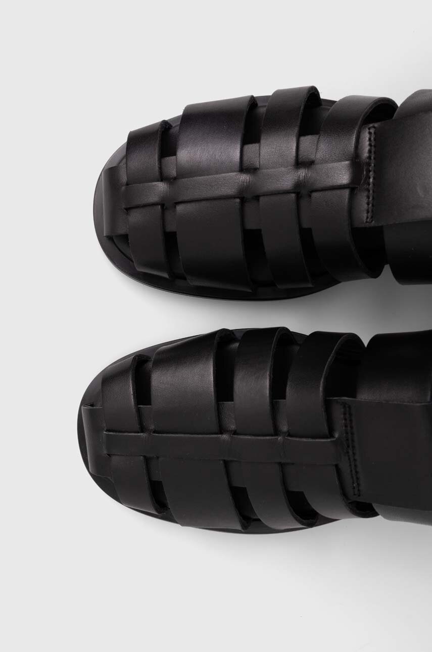 Δερμάτινα σανδάλια Alohas Perry χρώμα: μαύρο, S00689.25 φωτογραφία