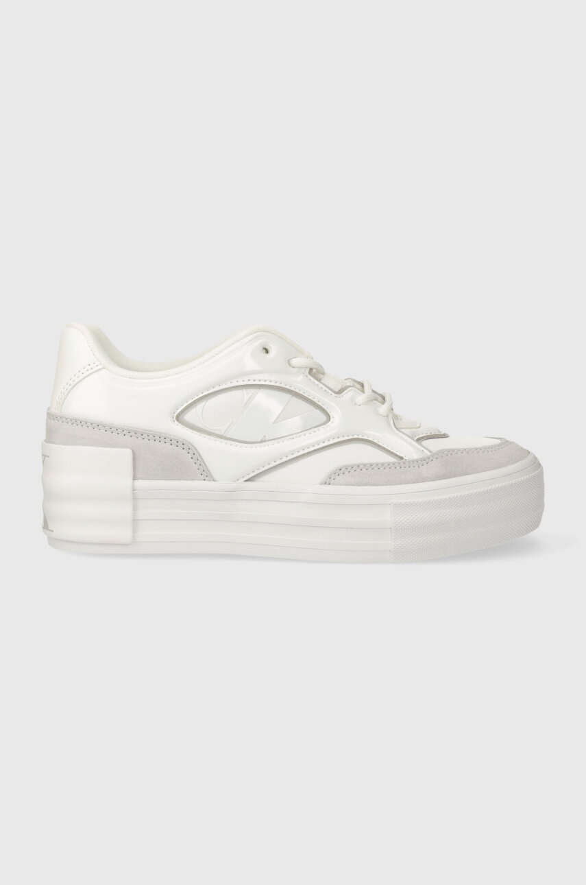 

Маратонки Calvin Klein Jeans BOLD VULC FLATF LACE MIX MG LUM в бяло YW0YW01295, Бял