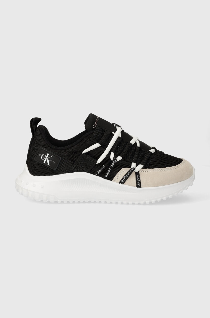 

Маратонки Calvin Klein Jeans EVA RUNNER LOW LACE MIX ML FAD в черно YW0YW01319, Черен