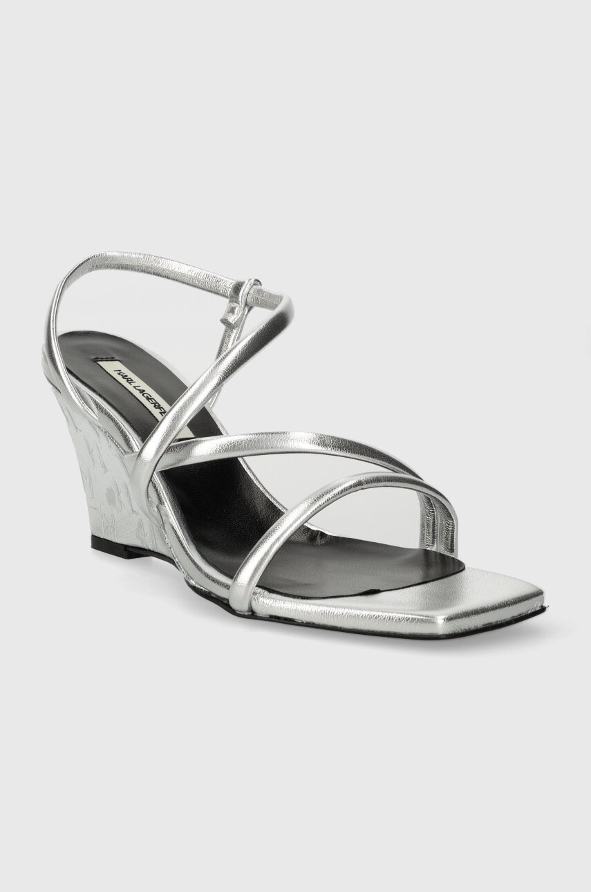 Сандалі Karl Lagerfeld RIALTO колір срібний KL34405 