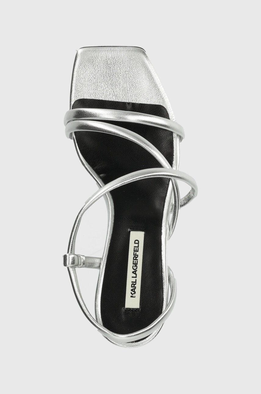 Сандалі Karl Lagerfeld RIALTO колір срібний KL34405 