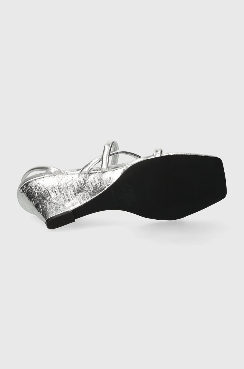 Сандалі Karl Lagerfeld RIALTO колір срібний KL34405 