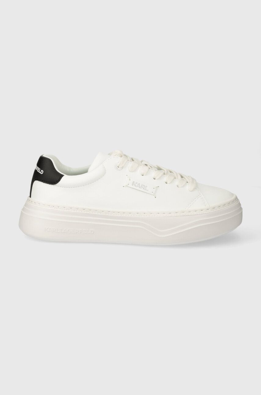 Karl Lagerfeld sneakers KONVERT culoarea alb, KL63420