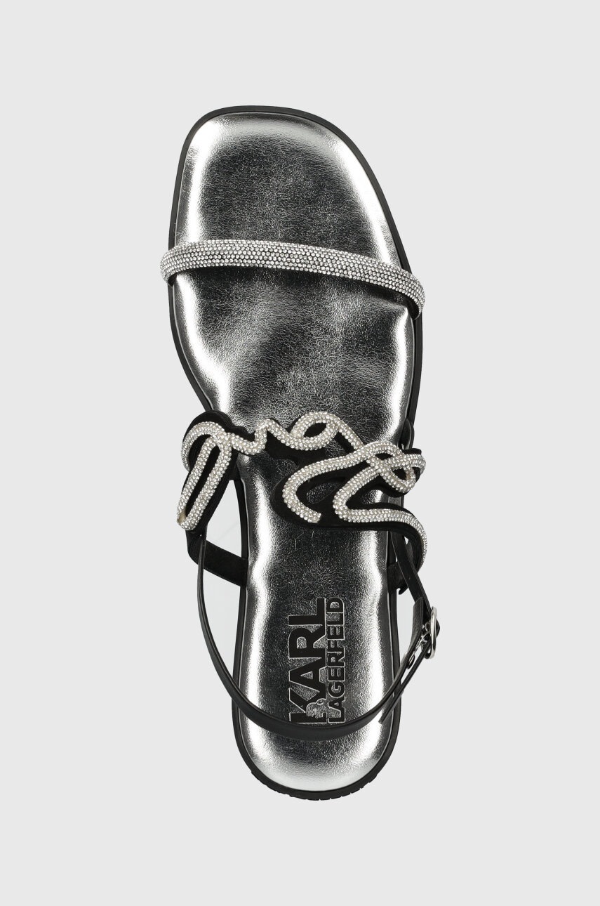 Сандалі Karl Lagerfeld OLYMPIA жіночі колір срібний KL87425 